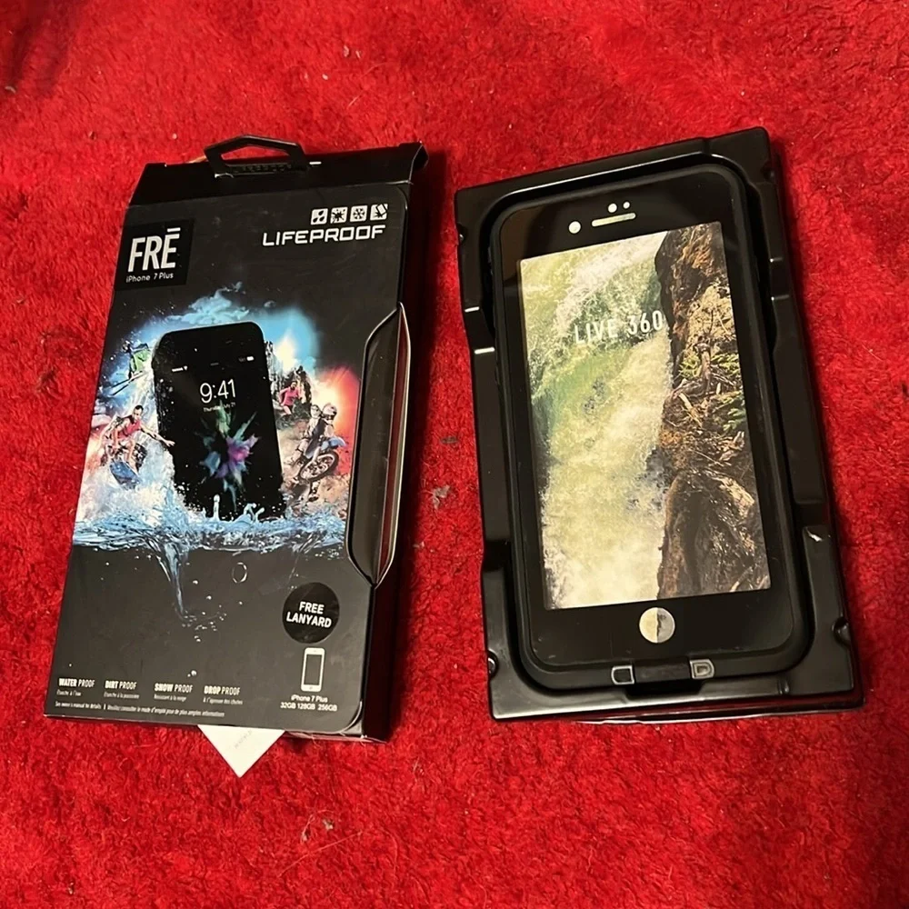 LifeProof FRE Series Waterproof Case Cover for iPhone 7 Plus 5.5in - Black